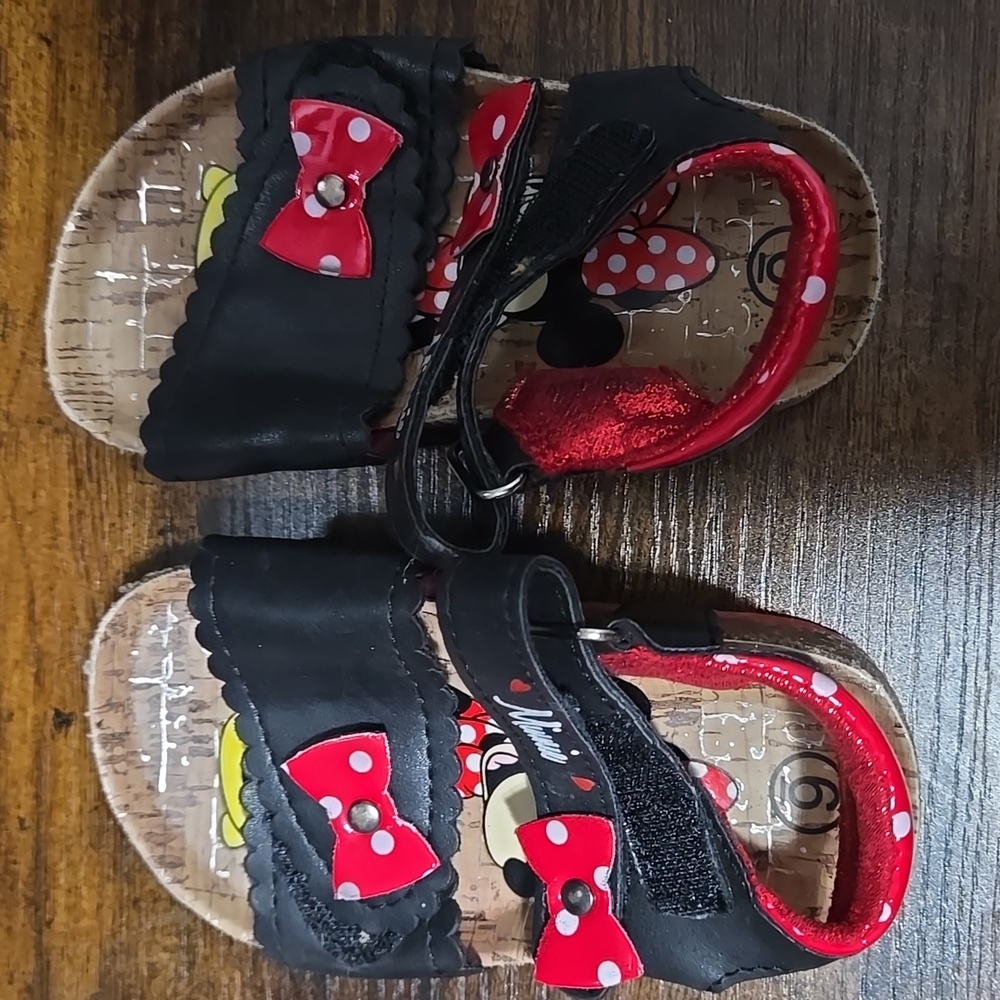 Kids Black and Red Sandals